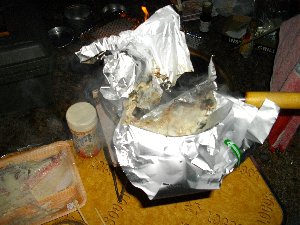 赤魚の味噌漬けが真っ黒だ