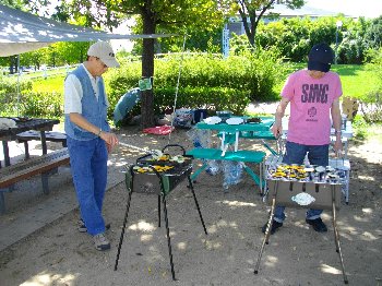 焼き物担当の男性陣