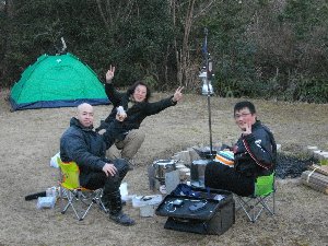 キャンプ開始