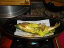 鮎のワサビソース焼きはたまらない旨さ