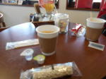 コーヒーとぽん菓子