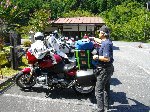 妻籠第二駐車場着