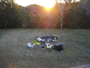 キャンプ場に朝が来た