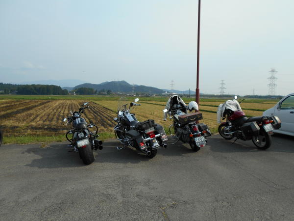 伊吹山付近の田園地帯