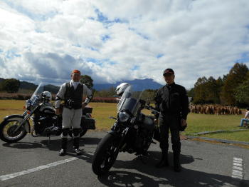 バイクと開田高原