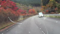 下の駐車場の紅葉