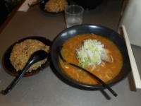 味噌ラーメン＋半チャーハン
