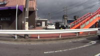 河和の町から北の空を見る