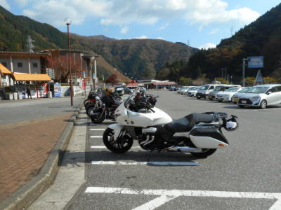道の駅二輪車置き場