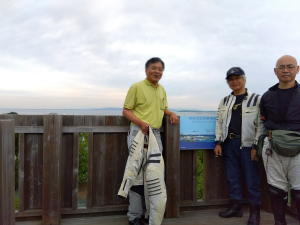 展望台で記念撮影
