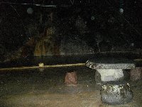 露天風呂は雨