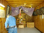 おきつね様のミイラが祭られる