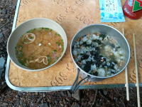 朝飯完成。