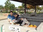 調理中