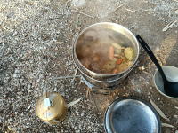 カレー雑炊完成