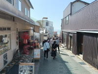 岩場への通路